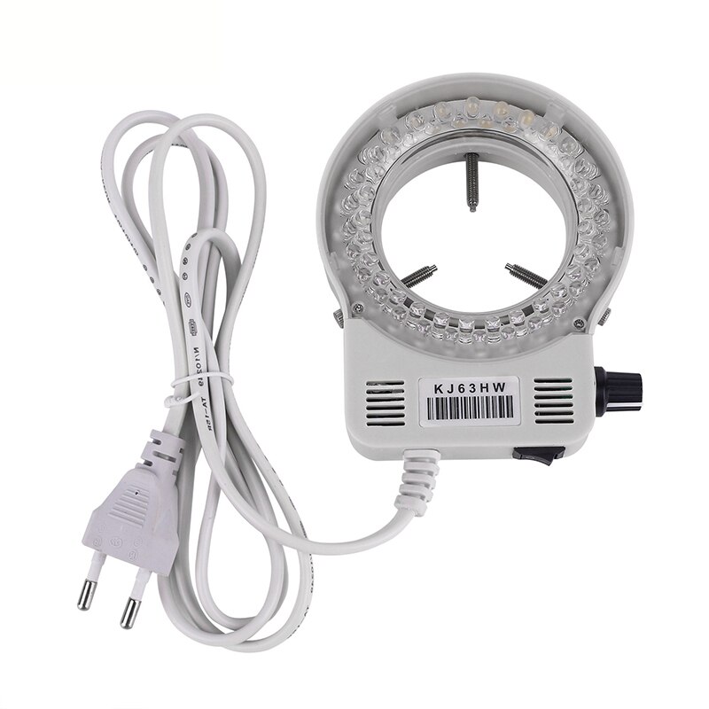 Lâmpada de led em anel para microscópio, excelente fonte de luz de microscópio industrial