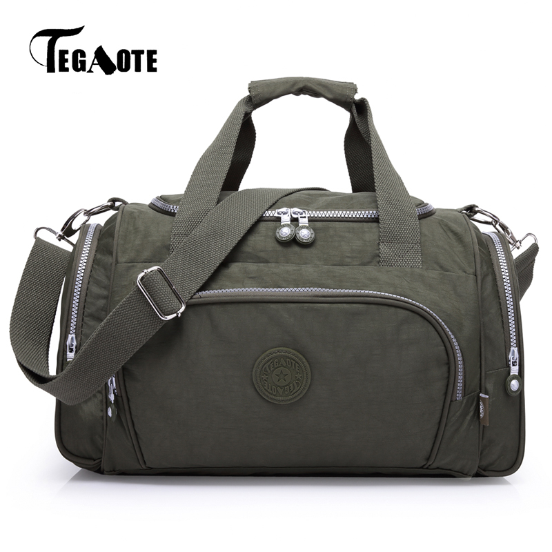 Tegaote Mannen Reistas Grote Capaciteit Mannelijke Bagage Plunjezakken Nylon Multifunctionele Draagbare Weekend Tote Reizen Stijl