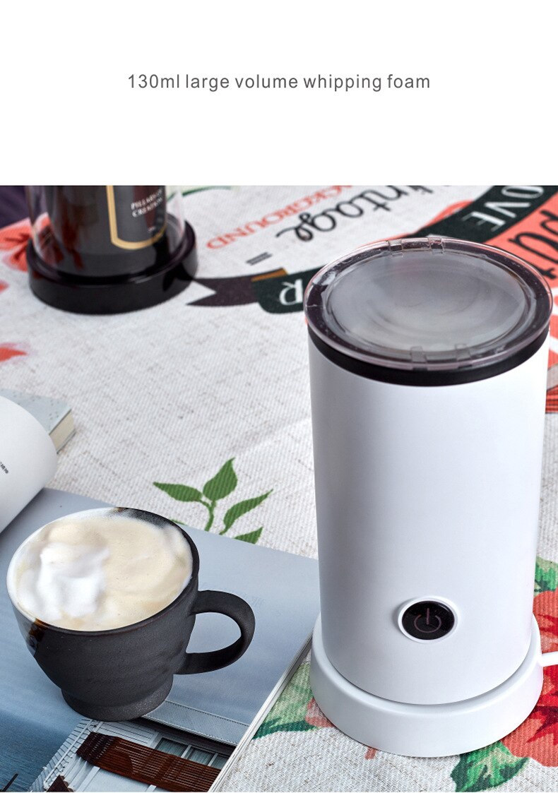 Milk Frother Electric Foamer for Making Latte Cappuccino Chocolate Automatic Warmer Stainless Steel for coffee