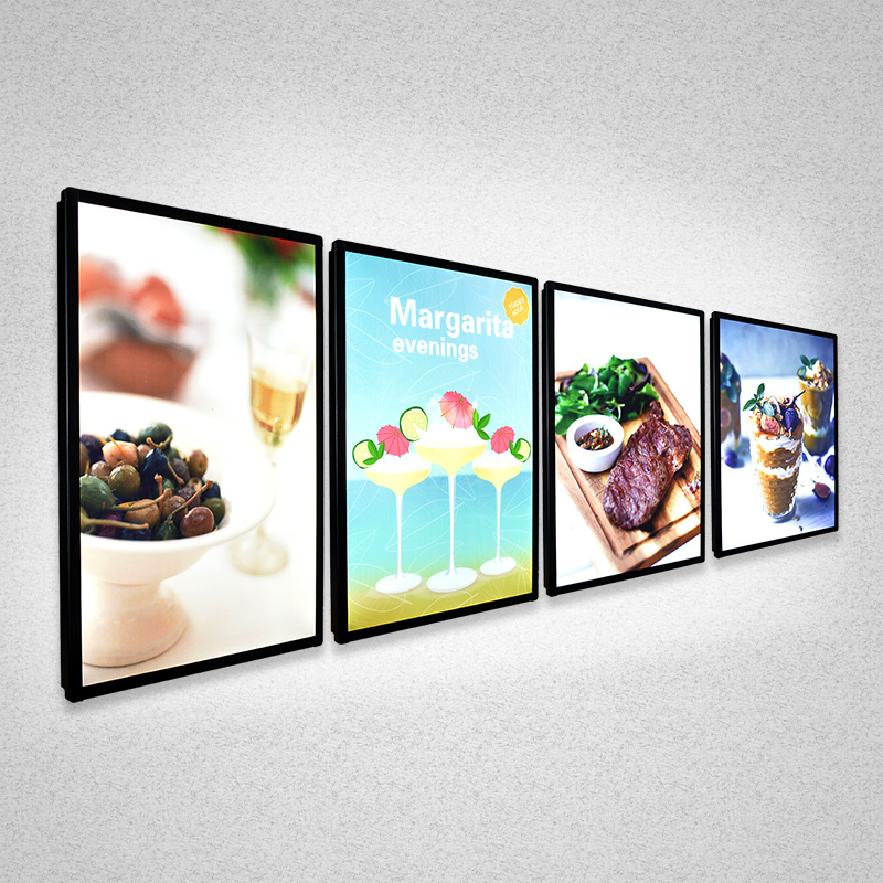 logo advertising led picture lights wall mounted led lightbox lights