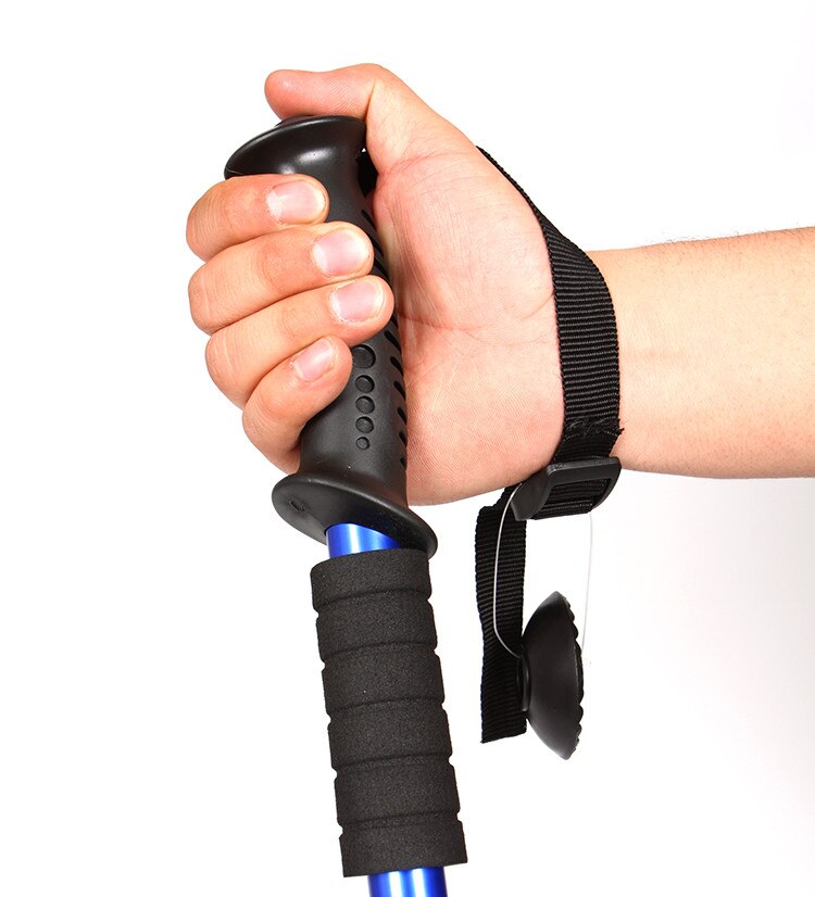 Outdoor Camping Equipment Anti Shock Hiking Walking Trekking Trail Poles Stick Adjustable Canes 4-Sections hiking accessories