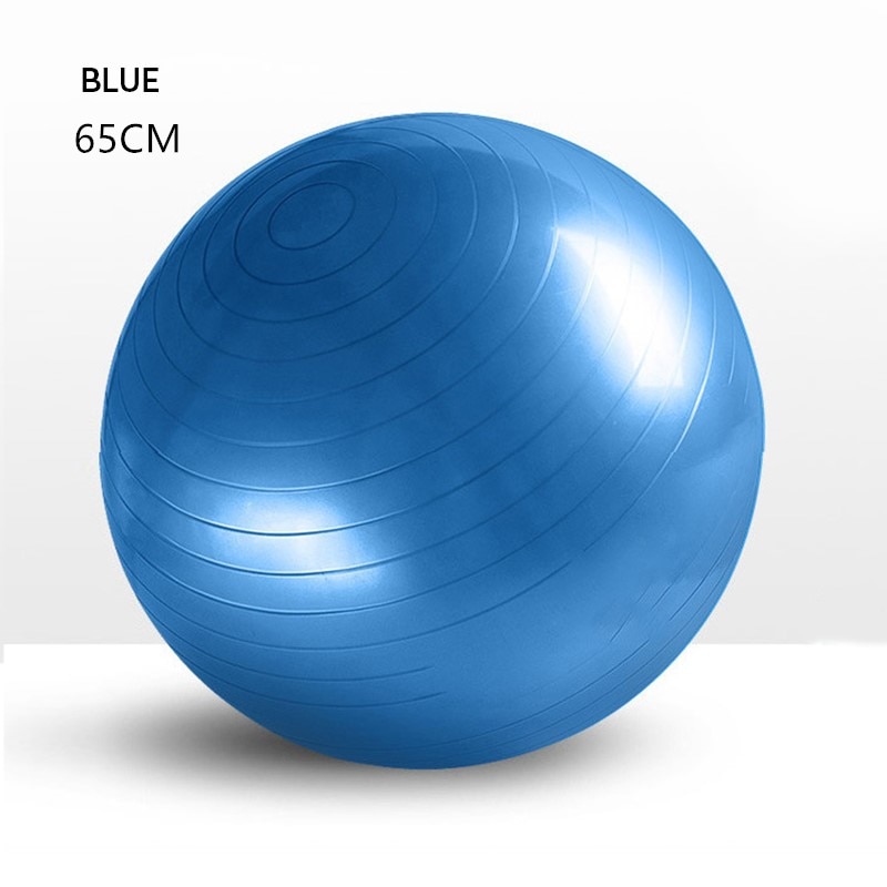 45cm/55cm/65cm Yoga Balls Sports Fitball Training Bola Pilates Balance Ball Gym Fitness Workout Exercise Massage Ball: 65cm Blue