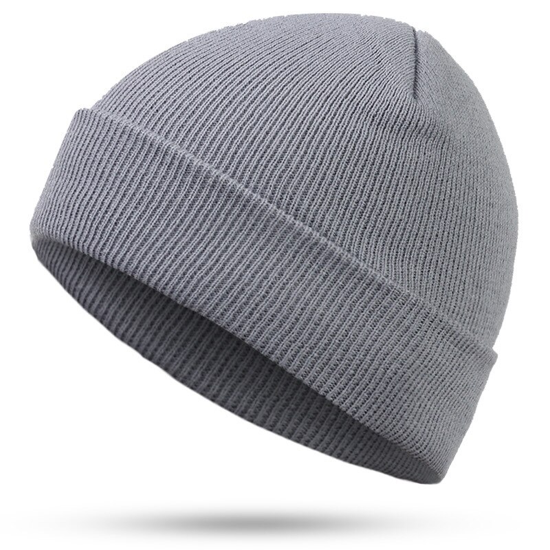 Hatt hip-hop häckmössa röd blå svart orange lila stretch stickade mössor höst vinter hattar för man kvinna skidmössa huva: 3