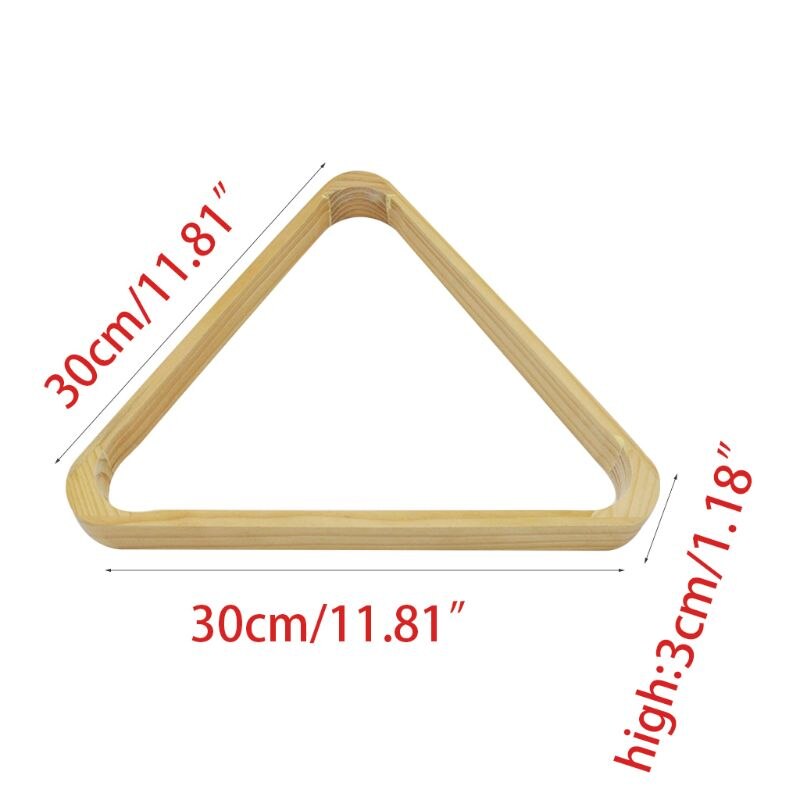 Bolas de billar americano de forma triangular de madera, soportes resistentes para organizar, accesorios de almacenamiento para Club de Billar inglés