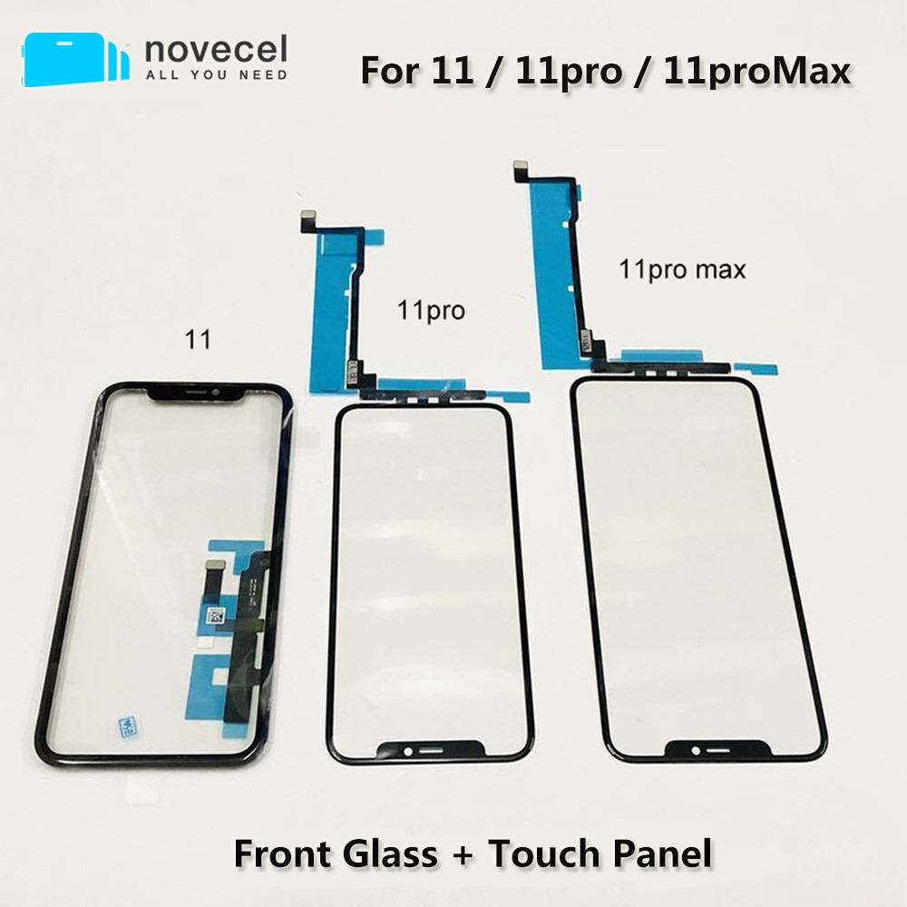 LCD Display Touch Screen Front Outer Glass Panel with Flex Cable For iPhone 11 12 pro MAx Replacement Parts