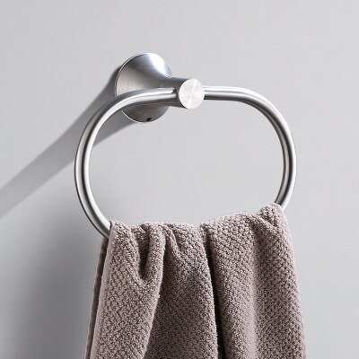 Håndklædering børstet nikkel vægmonteret guld håndklædeholder til badeværelsestilbehør solid messing badehåndklædestang håndklædeholder  dg8407sn