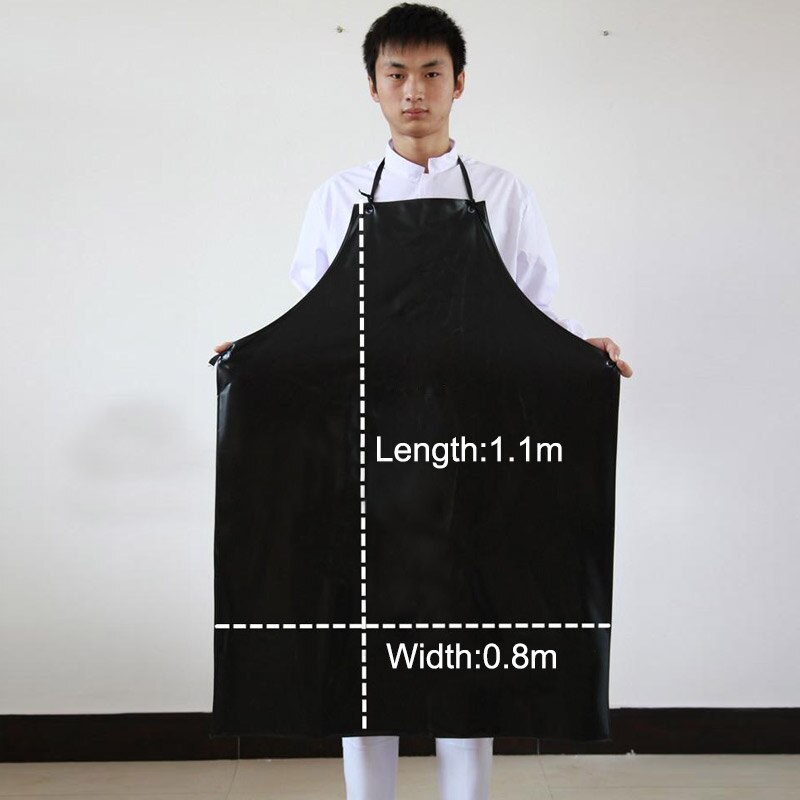 Tablier imperméable à l'eau en PVC tabliers de travail à l'épreuve de l'huile cantine cuisine industrielle vêtements de protection résistant aux acides et aux alcalis
