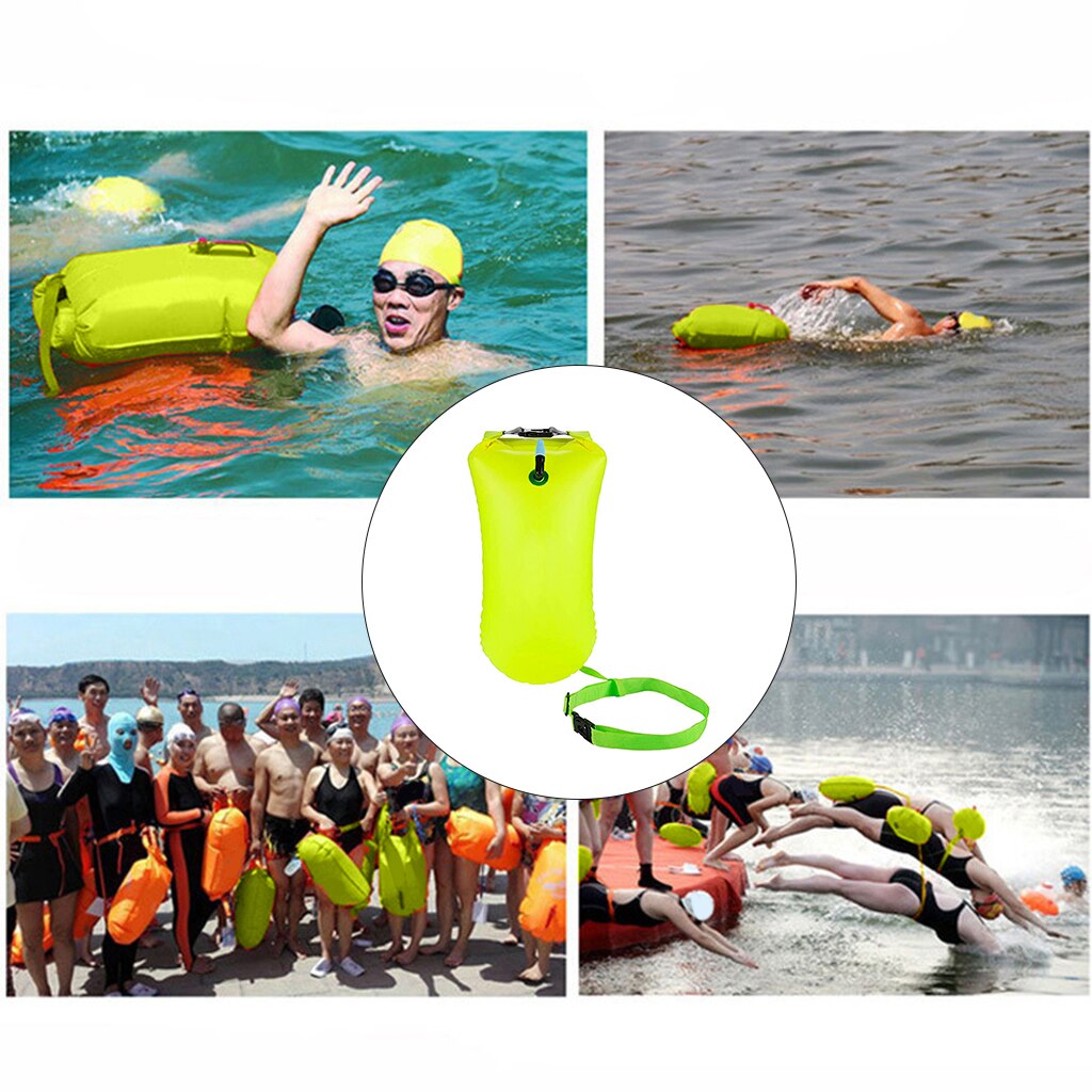 20L Swim Buoy Backpack Open Water Sea Safety Swim Buoy Flotation Aid Swimming Dry Bag Tow Float Bag