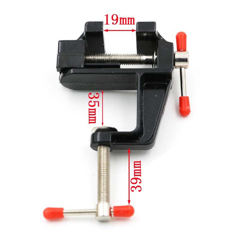 OUDISI Mini Bench Vise Multi-Function Fixture Small Jeweler Hobby Bench Vise 360° Rotating Base Desktop Screw Vise Tool