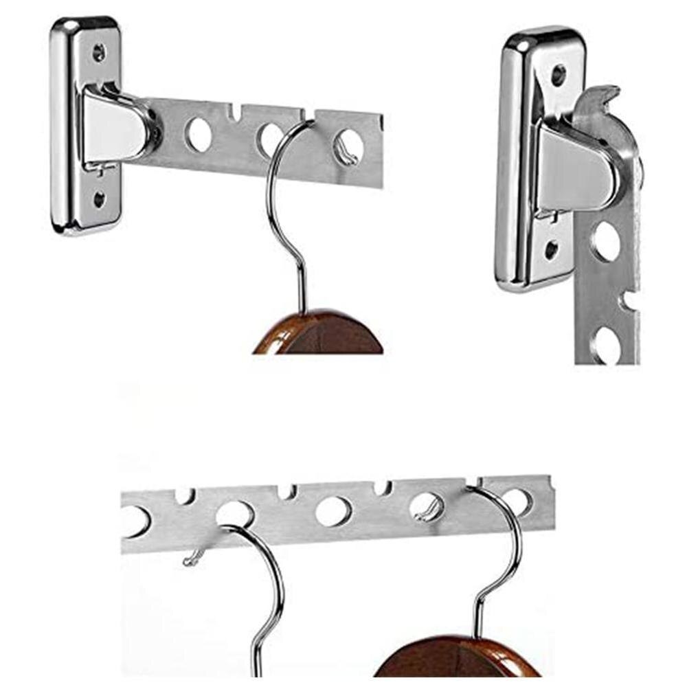 Swing Kapstok Kleerhangers Wall Mounted Hanger Rvs Indoor Ruimtebesparend Kleding Hangers Voor Kleding