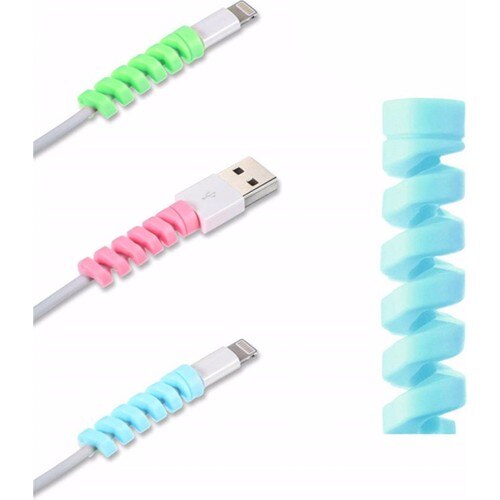 4&#39;lü kabel do ładowarki ochronny silikonowy aparat spiralny
