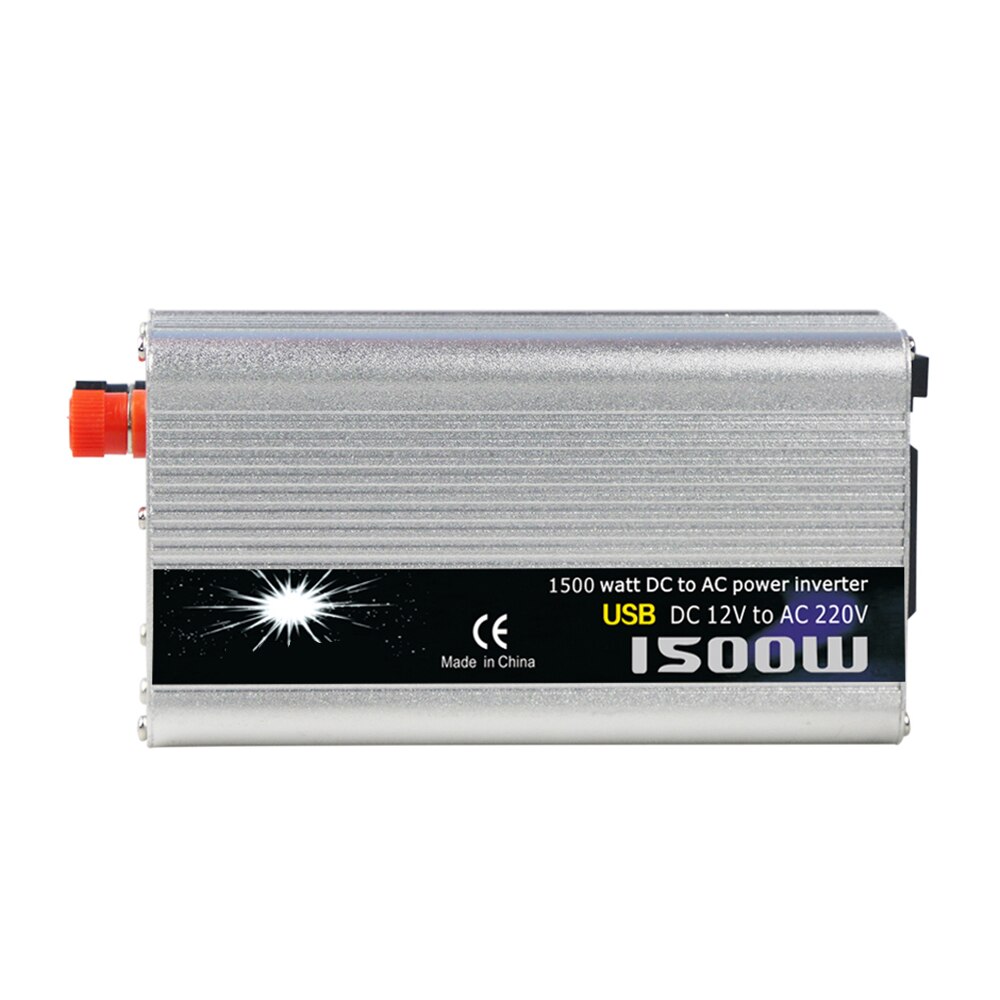 Inverter12v 220v 1500W Inverter Vehicle Power Converter Universal Modified Sine Wave Power Adapter High Frequency PWM Technology