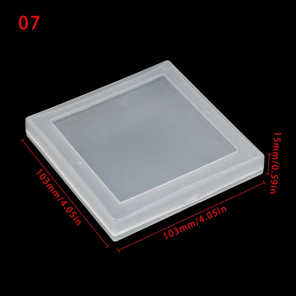 Diy Kleine Vierkante Clear Plastic Opbergdoos Voor Sieraden Diamant Borduurwerk Craft Bead Pil Thuis Opslag Accessoires: Grey