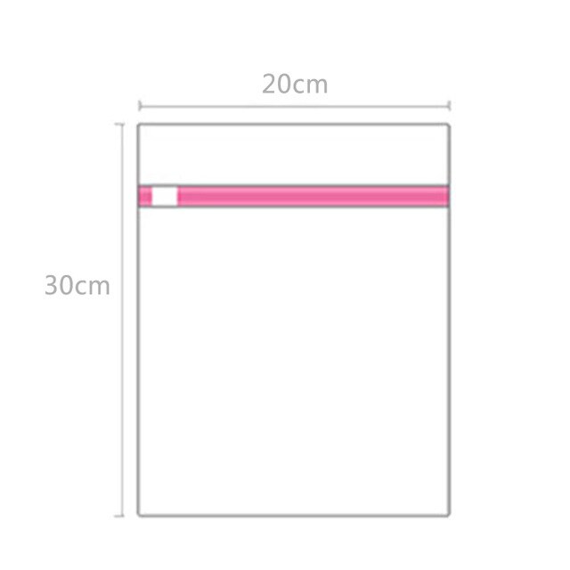 Tvättväska av polyesternät tvättväska av polyester för underkläder: 20 x 30 fint nät