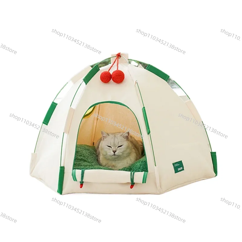 Siatka dla kota Oddychający domek dla kota Wielofunkcyjny namiot dla zwierząt na zewnątrz, idealny na podróże z psem, z grubego płótna, odporny na ciemność.