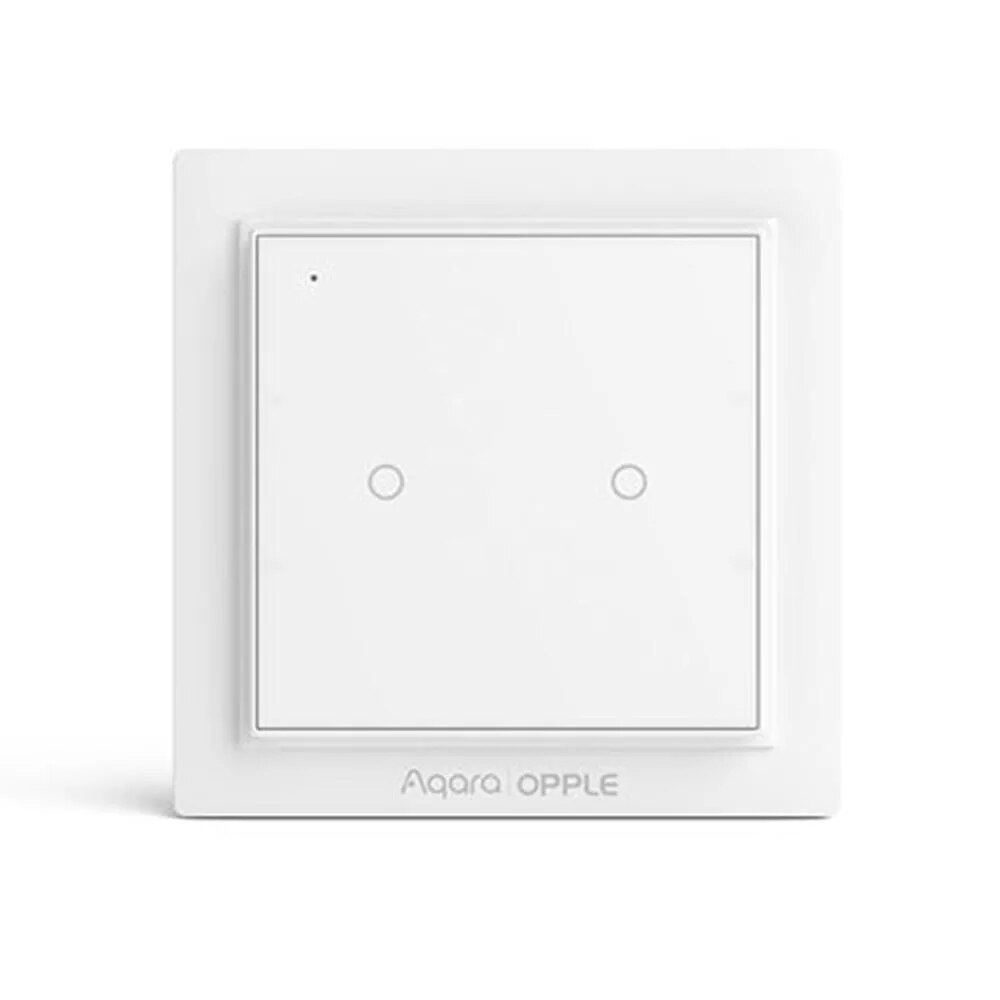 Internationale Versie Aqara Opple Draadloze Smart Switch Geen Bedrading Nodig Werk Met Smart Home App Apple Homekit Wandschakelaar: Double Botton