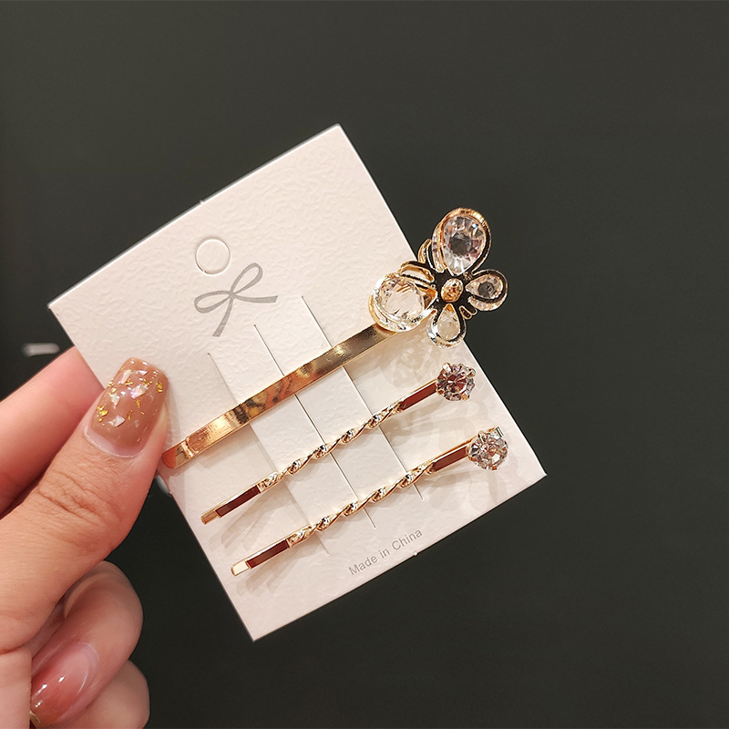 2/3/4 Pcs/Set Korea Eenvoudige Metalen Haarspelden Voor Vrouwen Hollow Star Hartvorm Haarspeldjes Goud Kleur hairgrip Haaraccessoires: NO.4