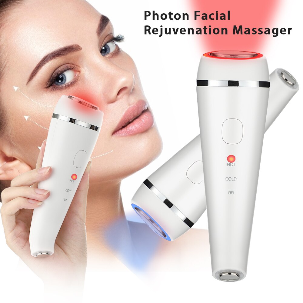 LED Thérapie Photonique Sonique Vibration Anti-Rides Traitement Anti-Vieillissement Soins De La Peau Dispositif de Beauté Massage Du Visage Rejuvena