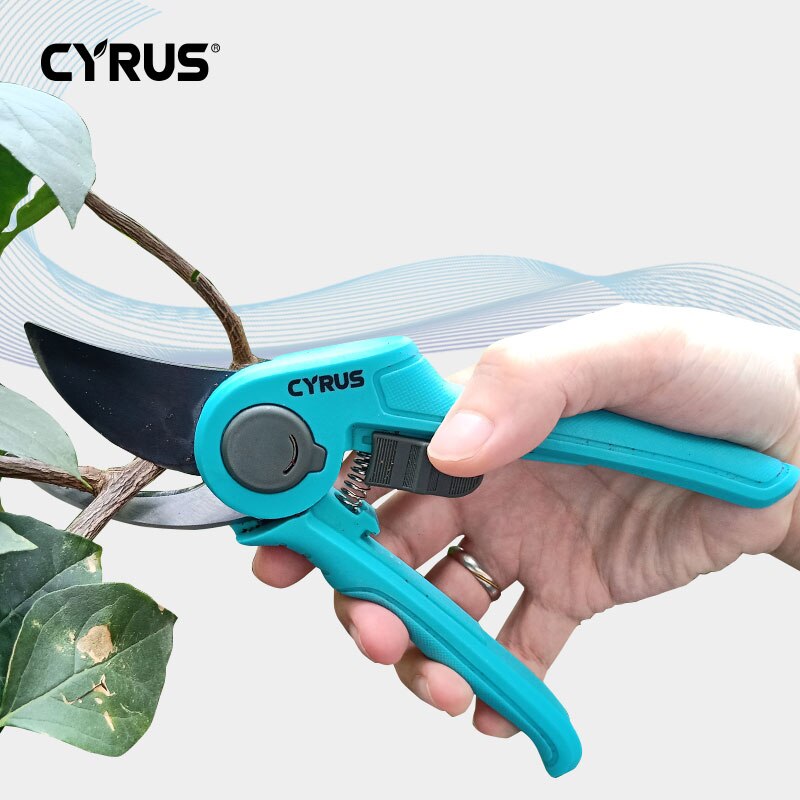 Shears Pruner Carbon Steel Cutter Secateurs Pruning Scissors Bypass Sharpener Clippers Garden Tool Solid Snip Floral