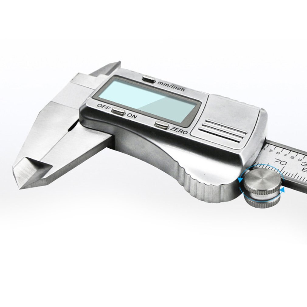 Portable Stainless Steel Digital Display Caliper 0-150mm Fraction / MM / Inch High Precision LCD Vernier Caliper