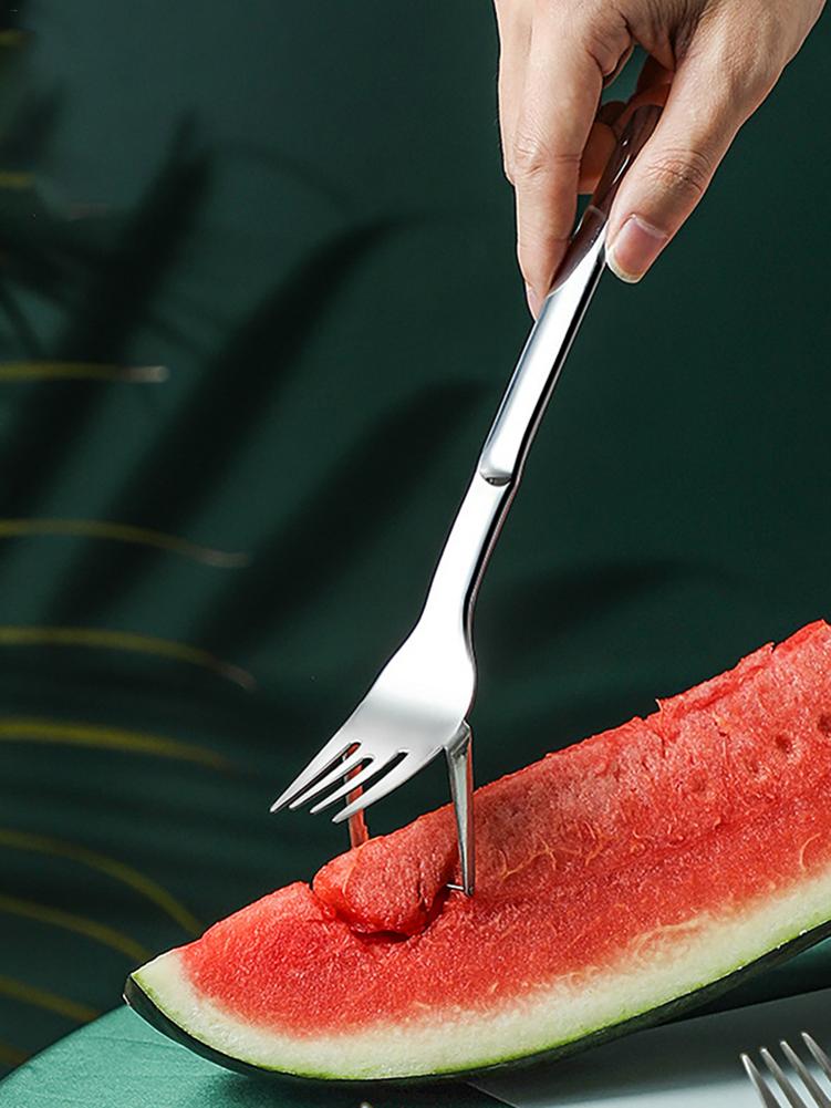 Melon Fruit Slicer Stainless Steel Watermelon Cutter Fruits Cake Meat Cutting Tool Kitchen Multifunction Slicer Melon Divider