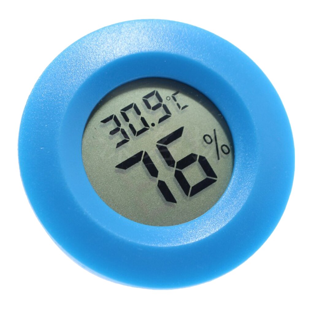 Reptile Thermometer Humidity Hygrometer For Reptile Snakes Tank Vivariums: Blue