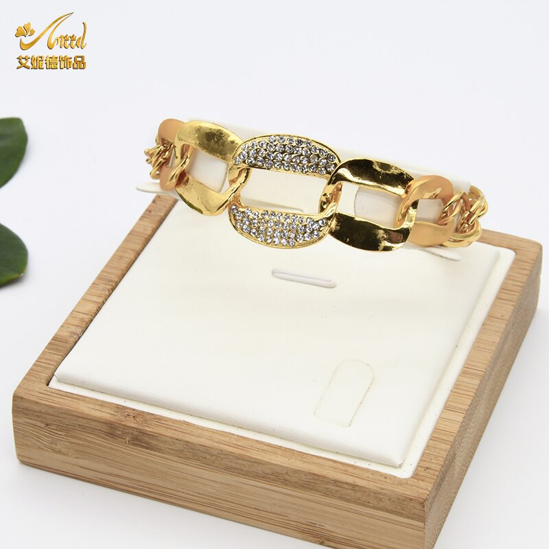 ANIID Jewelery Set Dubai 24K Bracelets For Women Bridal Jewelry Necklace Wedding Rings Earrings Torus Gold Plated Nigerian