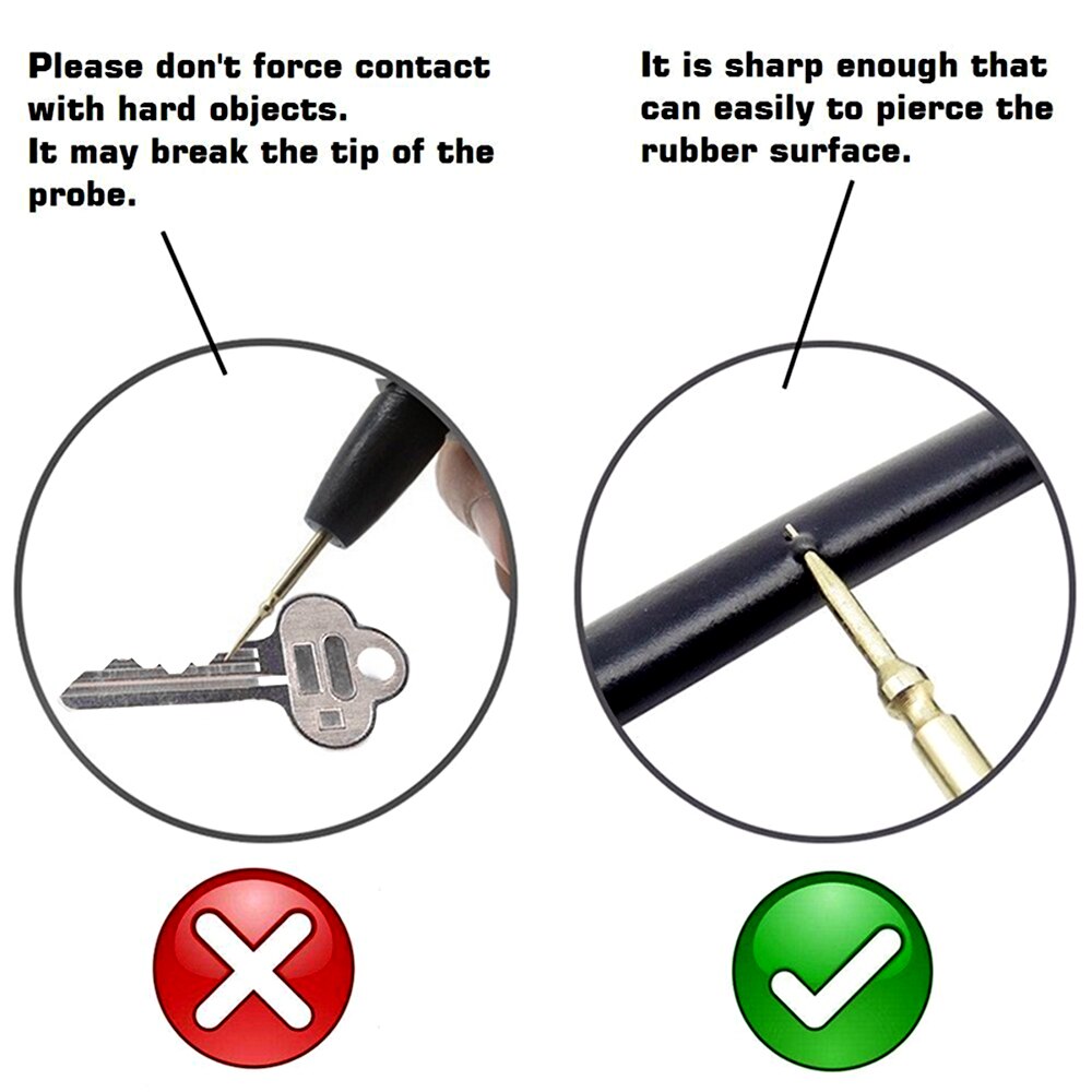 20A 1000V Probe Test Leads Pin for Digital Multimeter Needle Tip Multi Meter Tester Lead Probe Wire Pen Cable