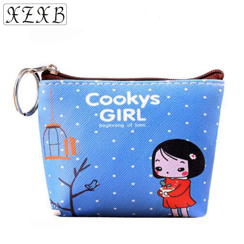 Cartoon Leather Children Coin Purse Cute Girls Zipper Pouch Wallet To Send Customers Small Boy Zero Wallet Card Pack