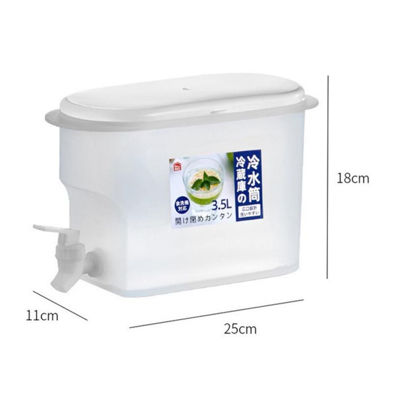 Cubo de agua fría para refrigerador doméstico, gran capacidad con grifo, bebida fría de frutas, cubo de hielo, hervidor de agua fría en caja