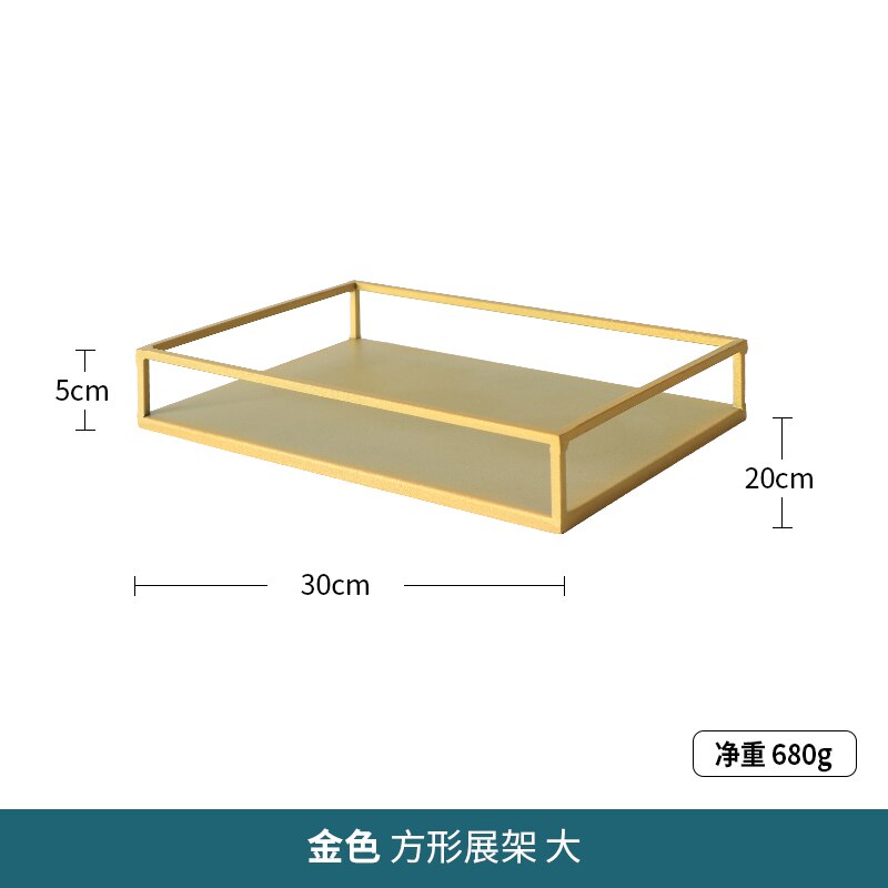 Luxe Metalen Cake Stand Gouden Bruiloft Snack Plaat Dessertbord Set Dienblad Verjaardag Ondersteuning Gateau Keuken Benodigdheden 50: 30x20x5cm