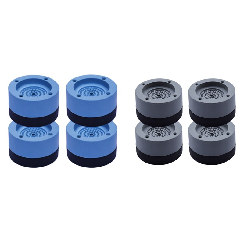 Lber 4 stk / sæt vibrationsdæmpende gummi støjreduktion vibration anti-gang fodmontering til vaskemaskine og tørretumbler justerbar højde