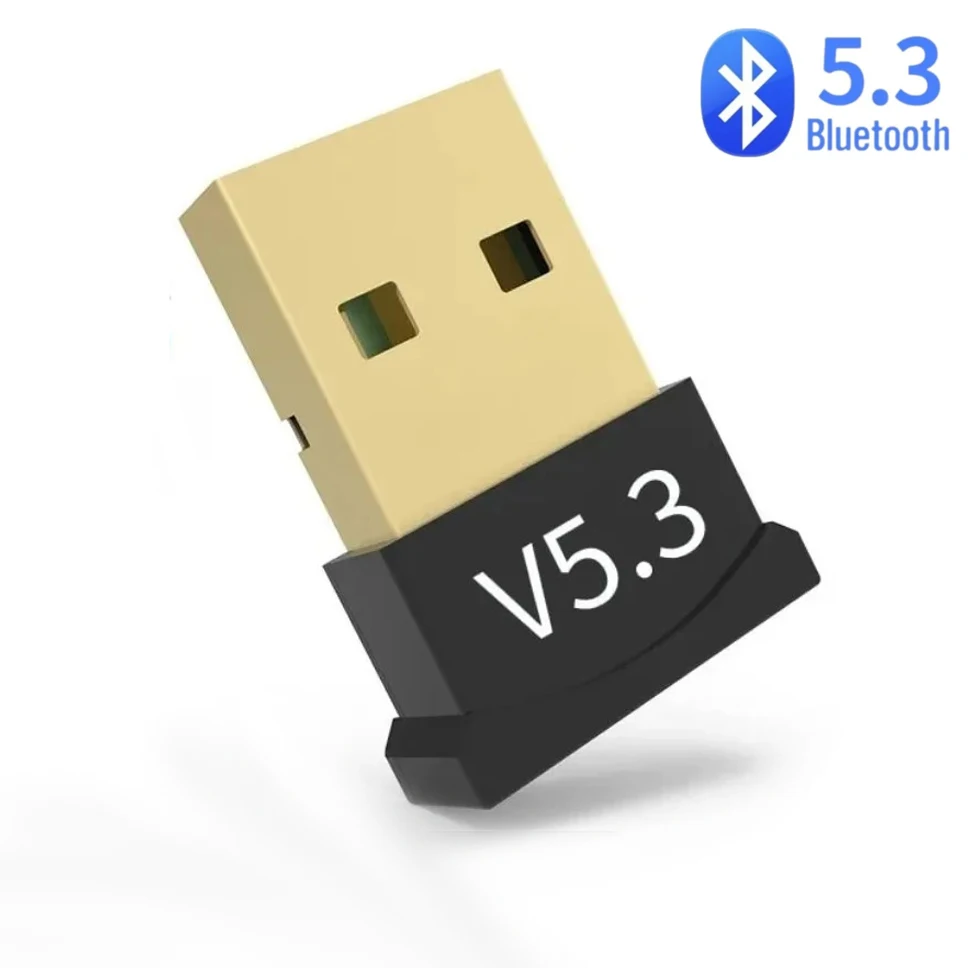 Adaptador USB Bluetooth 5,3 adaptador Dongle inalámbrico Bluetooth altavoz inalámbrico receptor de Audio transmisor USB para PC portátil: Default Title