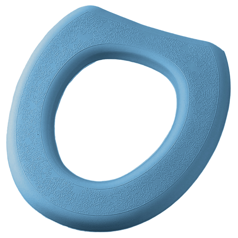 Washable Toilet Seat Cover Waterproof Sticker Foam Toilet Lid Cover Portable Silicone Toilet Cup Covers Bathroom Accessories: Red