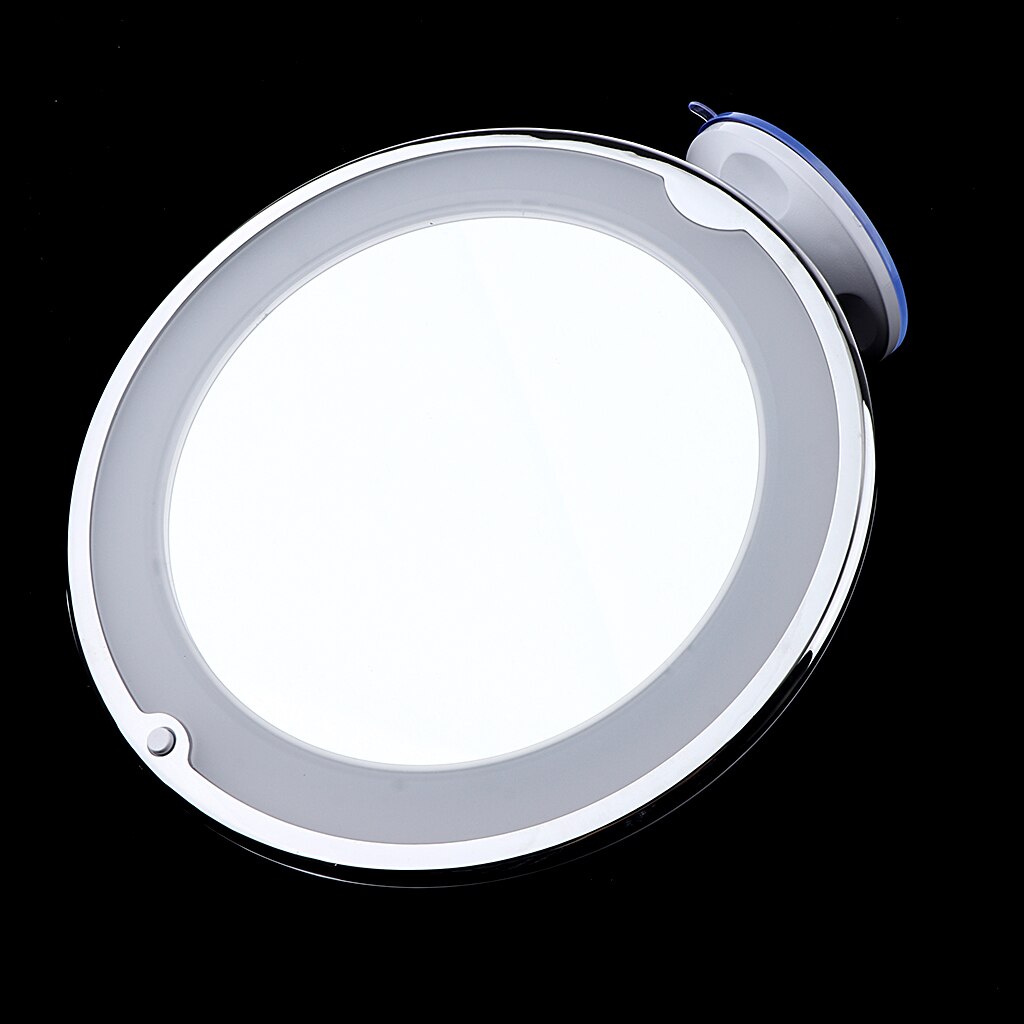 360° Swivel Wall Suction 7X Magnified LED Bathroom Makeup Mirror with Lights