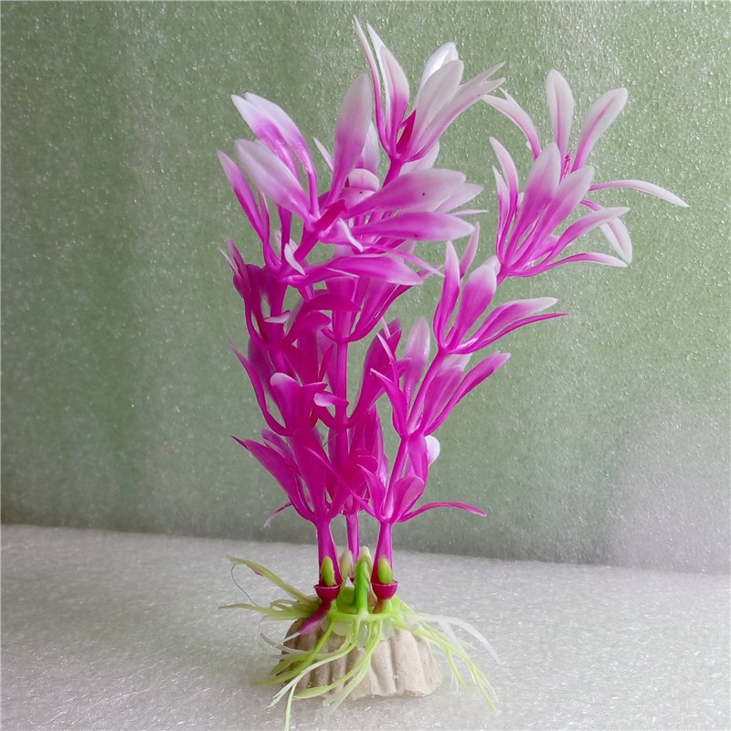 6pcs Underwater Artificial Seaweed Fish Tank Pink Kelp Aquarium Decoration Submarine Ocean Scene Water Plant Ornament