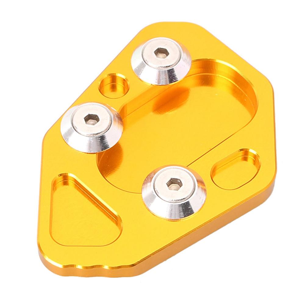 Motorfiets Kickstand Voet Side Stand Extension Pad Ondersteuning Plaat Voor Bmw F800R & HP2 Sport & R1200S 05-08: Goud