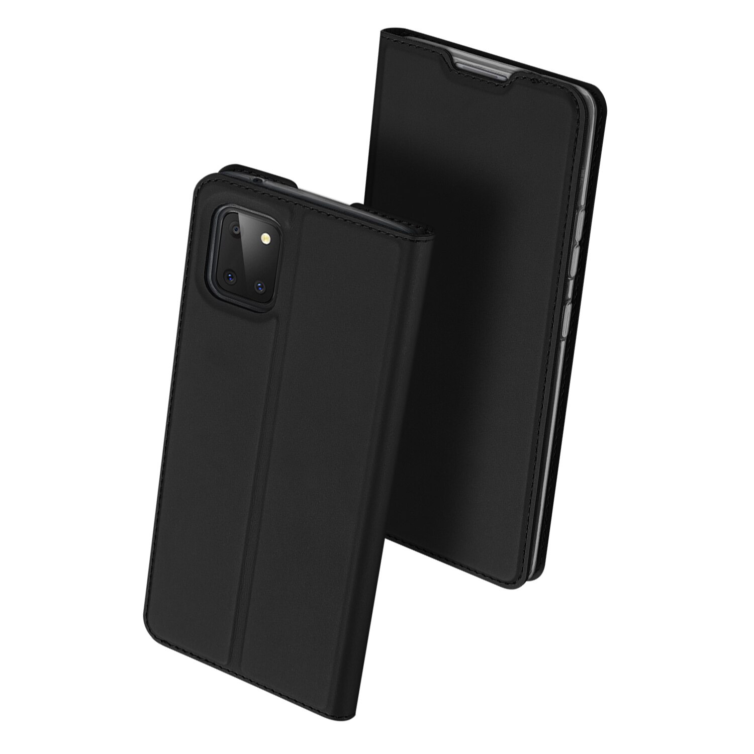 Luxury Flip PU Leather Wallet Book Cover For Samsung Galaxy Note 10 Lite Note10 Lite Case SM-N770F Phone Bags Case Coque Hoesjes: Black