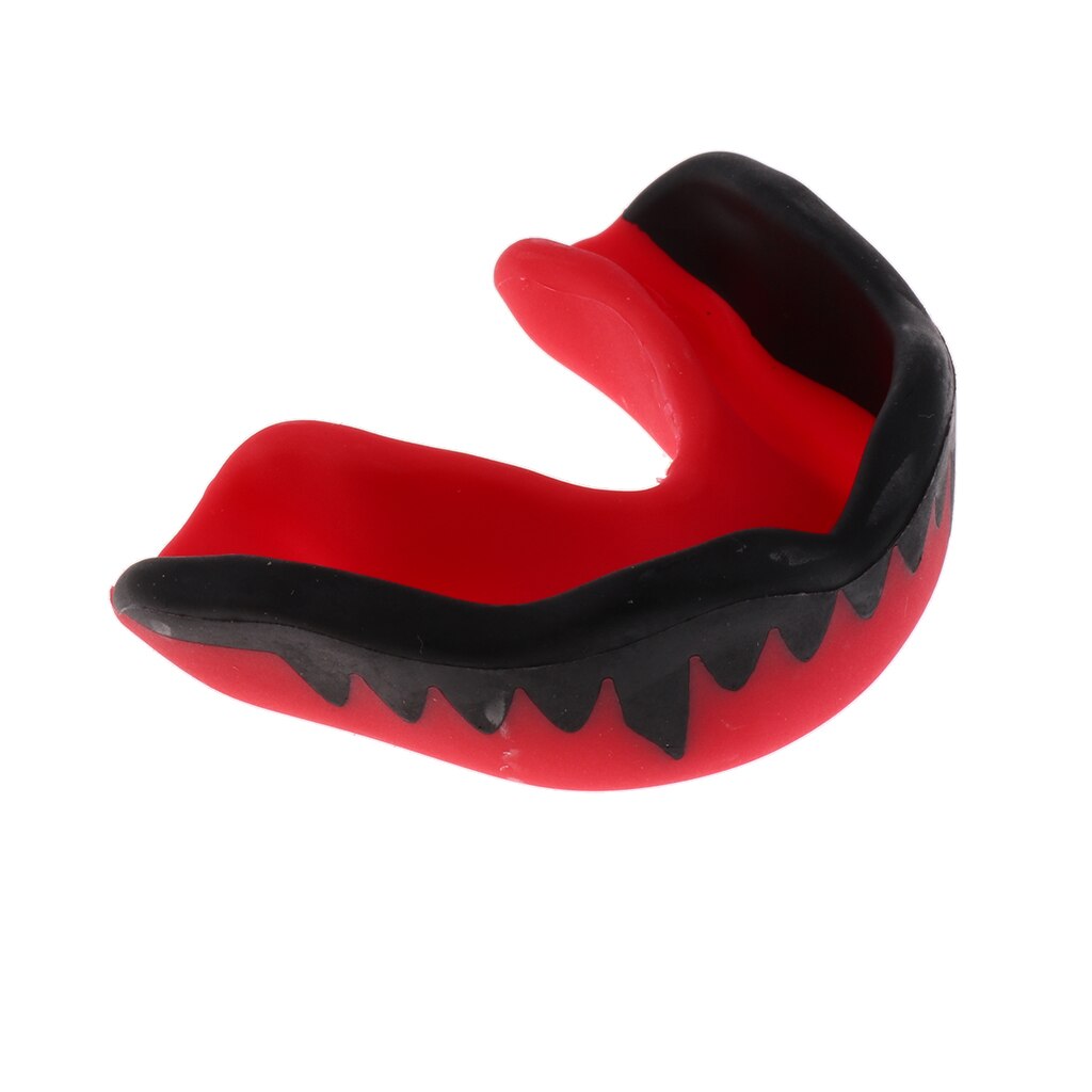 Neue Stil Mund Schutz Gum Schild Muay Thai Boxing MMA Zähne Protector Rugby Kickboxen Fußball Sport Zähne Schutz: Rot