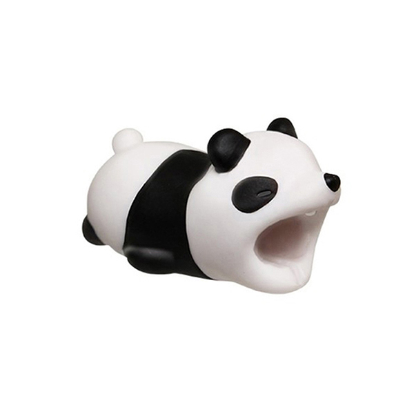 Usb Kabel Bite Dier Beschermen Organisator Draad Protector Winder Voor Iphone 7 8 X Plus Beer Tijger Hond Varken kat Leeuw Shark: Panda