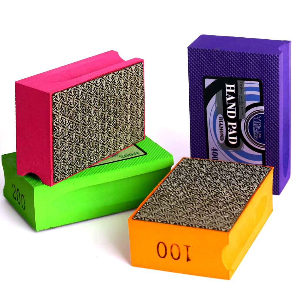 Yijing Diamant De Hand Polijsten Pads Hand Schuren Pads Voor Steen Glas Kunststeen Keuken Schoonmaken Schurende Te