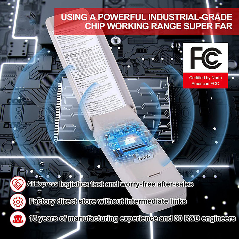 LiftMaster 877MAX Keypad Remote Control Garage Door Opener Keyless Entry System For 878MAX 877LM 977LM 377LM 376LM 315MHz 390MHz