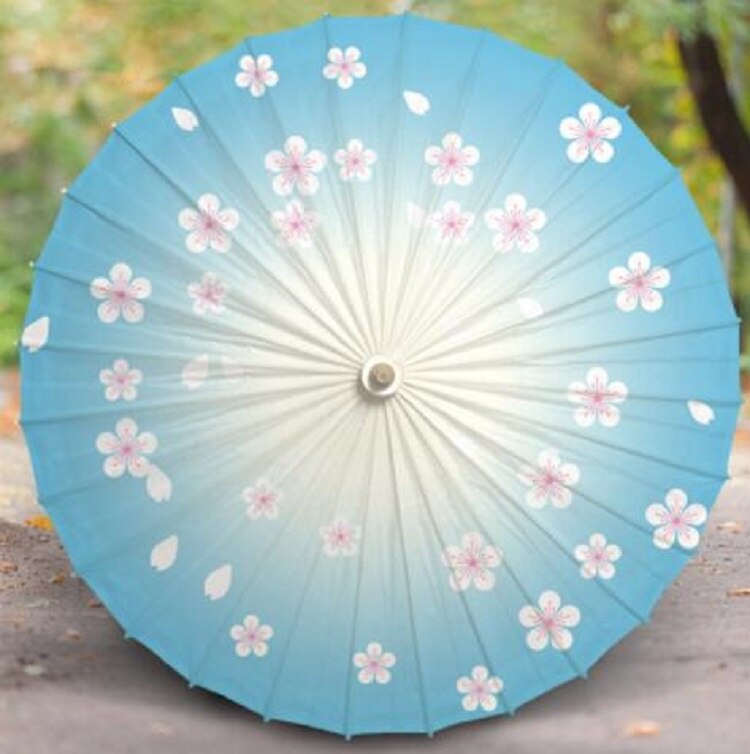 JPY Öl Papier Schirme Klassische Japanische Stil Zarte Papier Regenschirme für freundlicher freundlicher Dekorative Ornament Kirsche Kreis