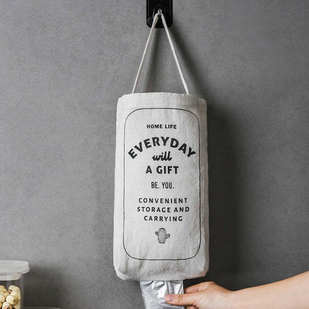 Plastic Bag Holder Dispenser Non-Toxic Hanger Storage Bag Garbage Trash Kitchen Organizer: Default Title