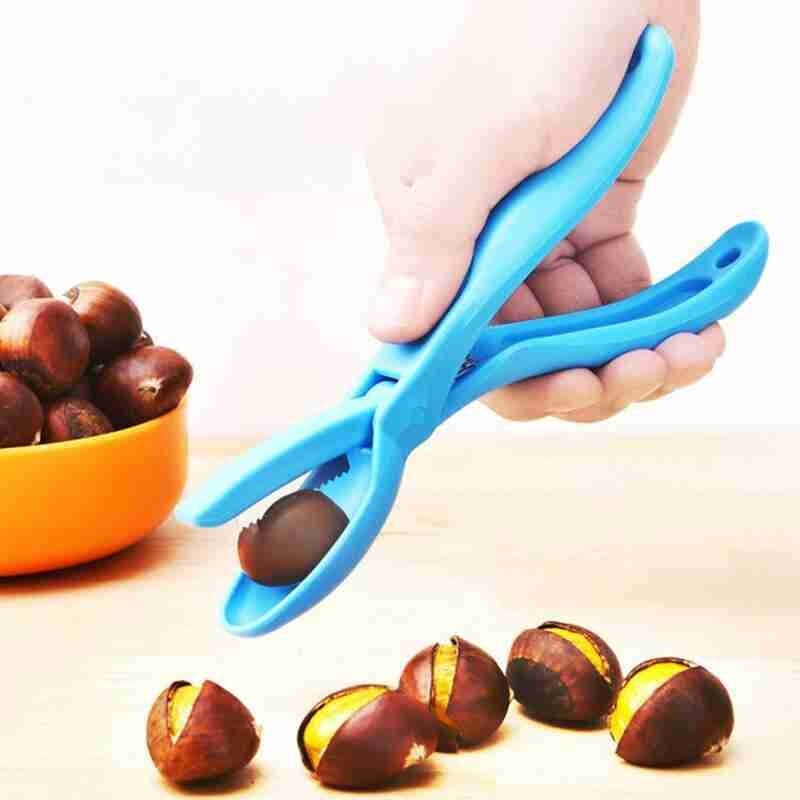 Chestnut Clip Stainless Steel Chestnut Cutter Practical Pecan Nut Sheller Walnut Pliers Clamp Gadget Kitchen Tool