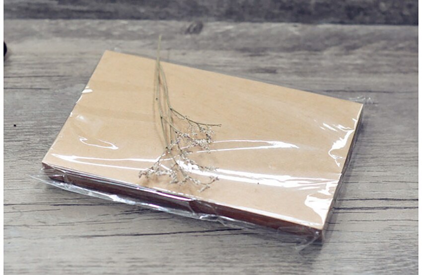 50 Sheets/ Set Blank Invitation Cards, White/ Kraft Brown Postcard Style Notecards, Standard Straight Corners, 9.5x14.5cm: Blank kraft