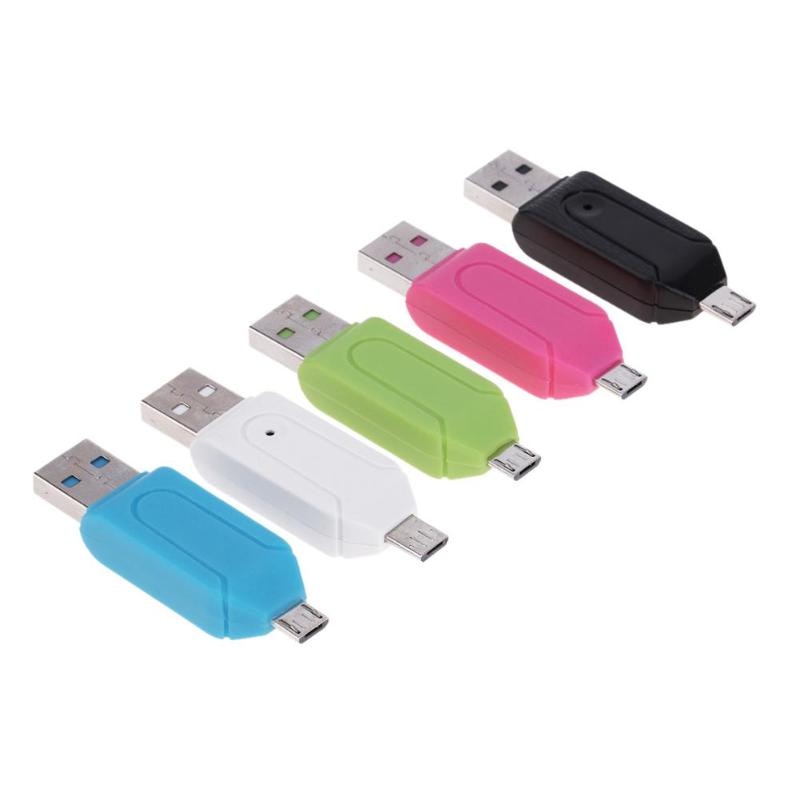 Mini USB 2.0 Micro USB Card Reader für Micro SD Karte TF Karte Adapter Stecker Spielen Bunte Wählen für Laptop PC für Huawei Andriod