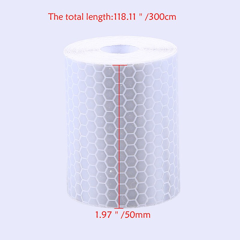 1 Roll Reflective Tape for Car Truck Trailer Reflectors Self Adhesive Warning Sticker Exterior Safety Tape Reflectors 3x0.05m