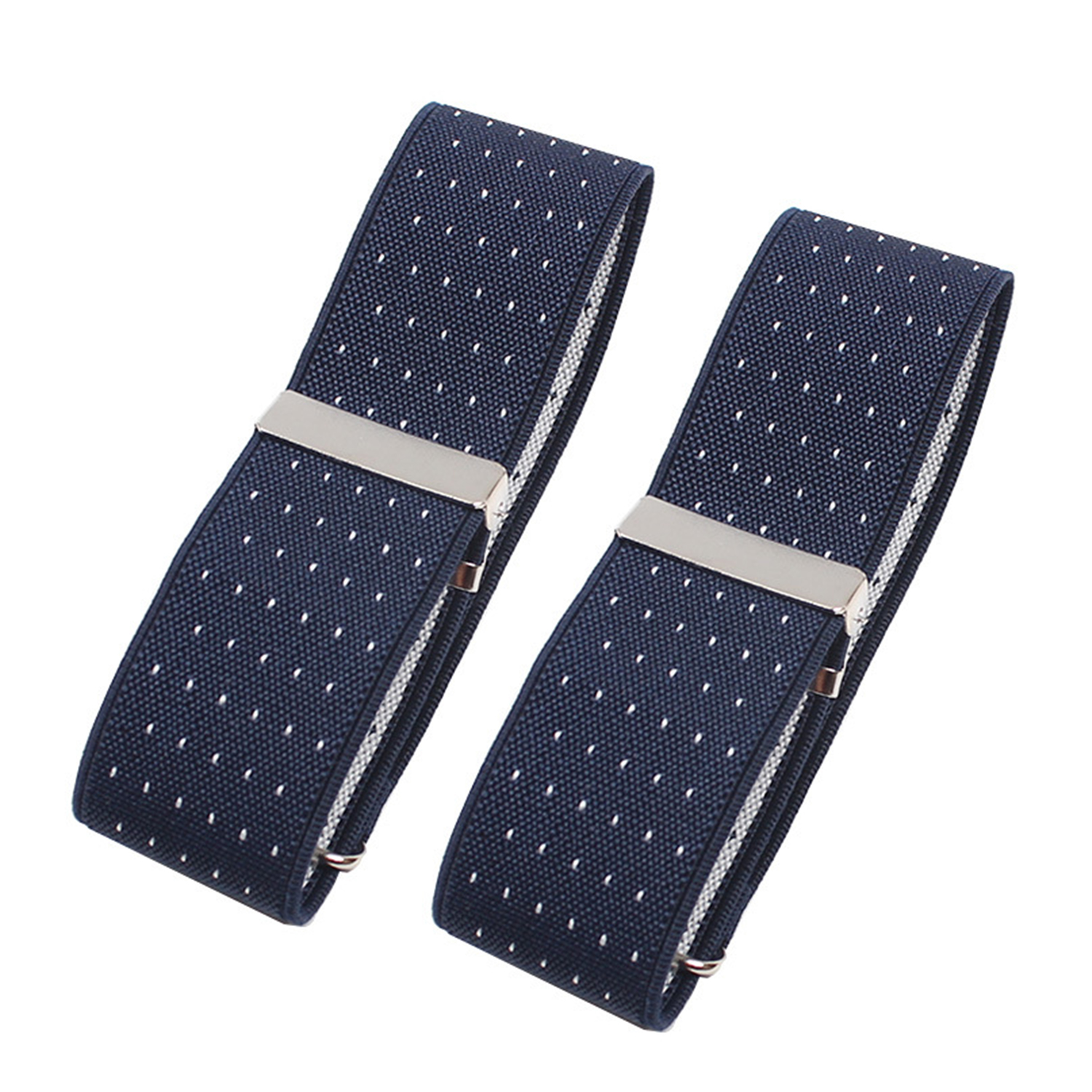 One Pair Elastic Armband Shirt Sleeve Holder Women Men Adjustable Arm Cuffs Bands For Party Wedding Clothing Accessories: Blue