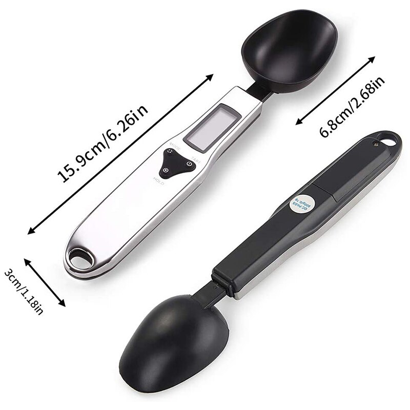Digital Key Scale Kitchen Electronic Scale Electronic Scale 0.1G Stainless Steel Key Scale 2 Packs